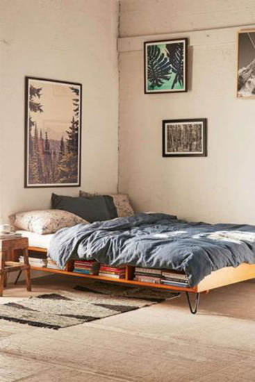 ทำเตียงสำหรับเก็บของประหยัดพื้นที่ในคอนโด